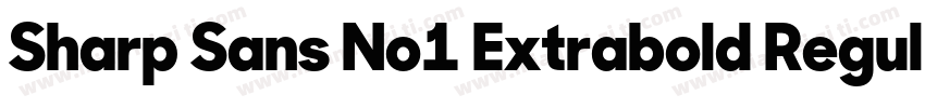 Sharp Sans No1 Extrabold Regular字体转换